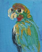 Hunt Slonem AMAZON Painting - Sold for $4,480 on 10-10-2026 (Lot 190).jpg